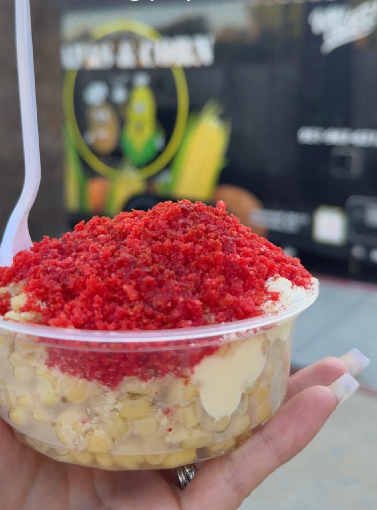 Placeholder photo of esquites corn served in a cup